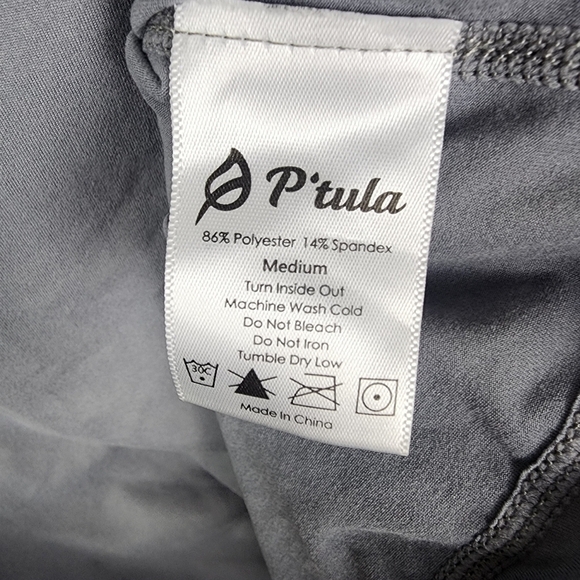 Woman's P'tula Molly Freestyle Cinch Athletic Top Size Medium Active Workout Run - Picture 5 of 7